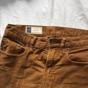 GAP Skinny Corduroy Pants in Mustard